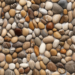 Seamless colorful stones pattern , abstract ai background