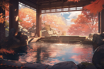 温泉の露天風呂