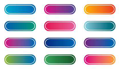 vector popular color buttons for internet
