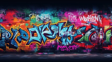 Graffiti Wall Abstract Background
