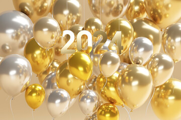 The joy of welcoming a happy and new year in 2024.
