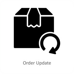 Order Update and refresh icon concept