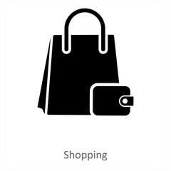 Shopping and sale icon concept