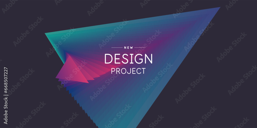 Poster abstract geometric background of simple shapes. a template for design and creativity.