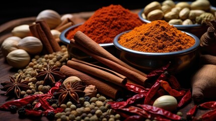 Closeup of spices