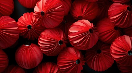 Detail Chinese Red Lanterns, Happy New Year Background ,Hd Background