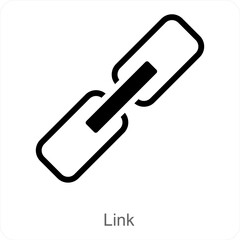 Link and chain icon concept