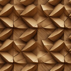 Obraz premium Brown Craft Paper Seamless pattern, Paper Textile