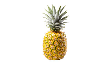 Juicy Pineapple On Transparent Background.