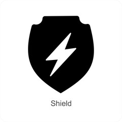 Shield and security icon concept