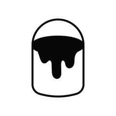 Paint icon isolate white background vector stock illustration