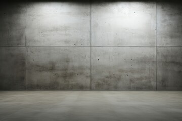 An abstract background image features a concrete wall with a smooth surface, providing a minimalist and industrial backdrop for creative content. Photorealistic illustration
