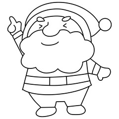 Santa Claus Cartoon Illustration Christmas Festival