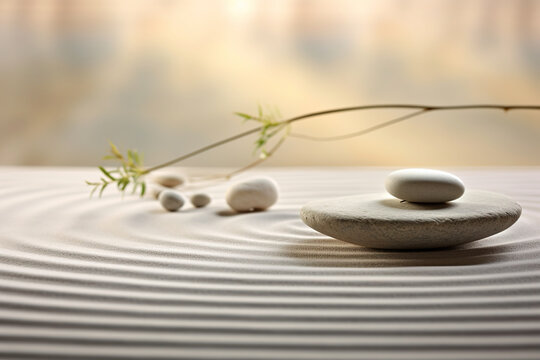 Wellness background, spa still life, meditation, feng shui, relaxation, zen concept