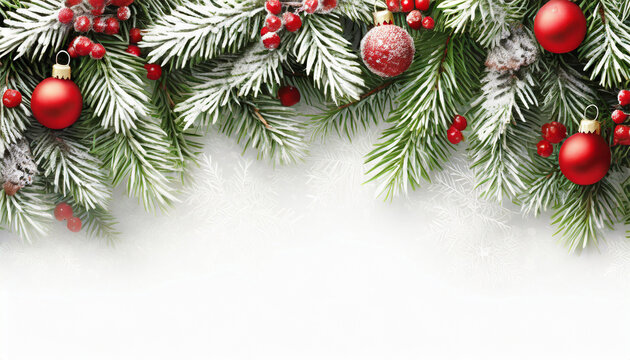 Background of holiday tree branches