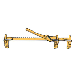 Wire fence stretcher tool vector illustration.