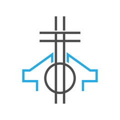 Church symbol logo design