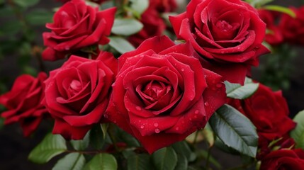 bunch of roses  generated by AI