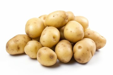 Firm Fresh potatoes. Raw organic group. Generate Ai