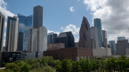 Fototapeta premium Houston city skyline (POST)