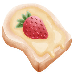 Strawberry and toast


