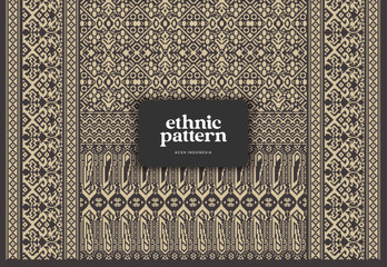 Tenun Indonesia Aceh Pattern weaving background