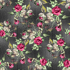 vibrant flower patterns summer dress and background