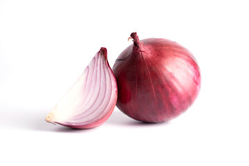 fresh onion isolated on white - 668529248