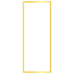 Gold Rectangle Border Golden Frame