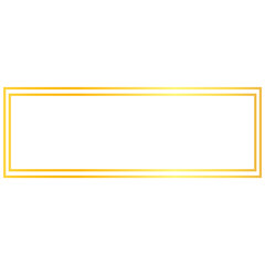 Gold Rectangle Border Golden Frame