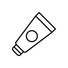 Paint tube icon isolate white background vector stock illustration