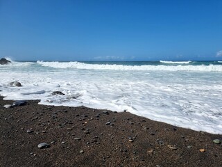 Black beach on Fuerteventura