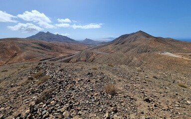 A journey through the desert hills on the Spanish island of Fuerteventura