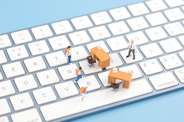 Mini creative keyboard for online classes
