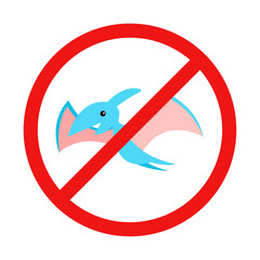 No Pterosaur or No Dinosaur Sign