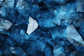 shattered blue crystal, seamless texture