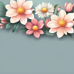 flower on a wooden background
