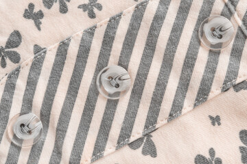 Clothes buttons closeup