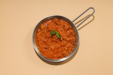 Bolognese sauce, concept of tasty and delicious food