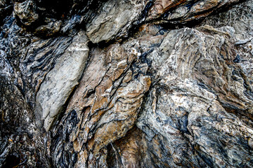 Natural stone, brick wall. Background and Texture. Photo. HDR Image (High Dynamic Range).
