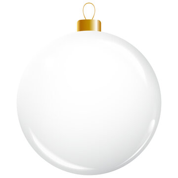 Christmas glass ball. Xmas ball realistic decoration background.