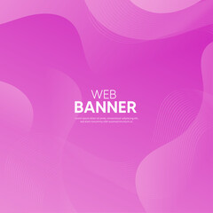 Abstract background with hearts, Pink banner