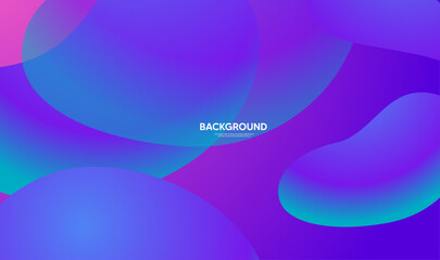 Abstract background with circles, purple banner
