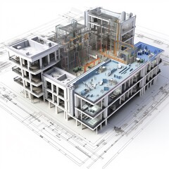 Construction Building, BIM, Building information management, Building renovation, construction progress, building planning, construction visualization, virtual design, generative ai 