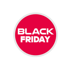 Red Black friday label
