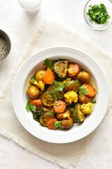 Stewed vegetables in bowl