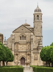 Fototapeta na wymiar The Sacred Chapel of the Saviour in Renaissance style and the Plaza de Vaquez de Molina, Ubeda