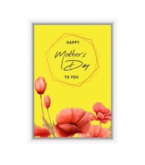 Happy Women's Day Template for spring banner, card International Female Holiday 8 March vector Illustration.