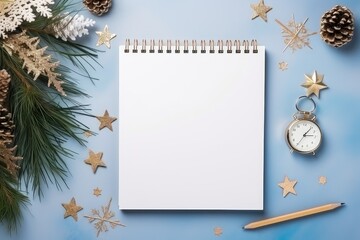 blank page new year diary background - obrazy, fototapety, plakaty