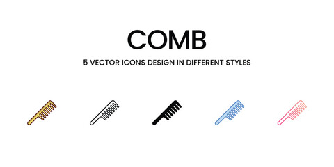 Comb icon. Suitable for Web Page, Mobile App, UI, UX and GUI design.